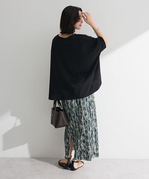 Green Parks(グリーンパークス)の「【適ON】遮熱ドルマンカットプルオーバー(Tシャツ/カットソー・レディース・グリーン/ブラック/その他7/オフホワイト・FREE)」の8枚目の写真