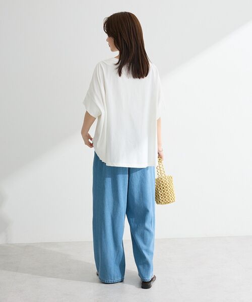 Green Parks(グリーンパークス)の「【適ON】遮熱ドルマンカットプルオーバー(Tシャツ/カットソー・レディース・グリーン/ブラック/その他7/オフホワイト・FREE)」の16枚目の写真