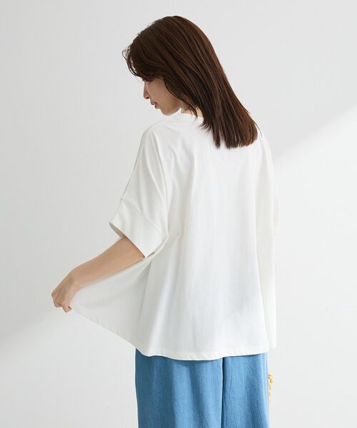 Green Parks(グリーンパークス)の「【適ON】遮熱ドルマンカットプルオーバー(Tシャツ/カットソー・レディース・グリーン/ブラック/その他7/オフホワイト・FREE)」の19枚目の写真