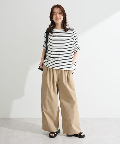 Green Parks(グリーンパークス)の「【適ON】遮熱ドルマンカットプルオーバー(Tシャツ/カットソー・レディース・グリーン/ブラック/その他7/オフホワイト・FREE)」の21枚目の写真