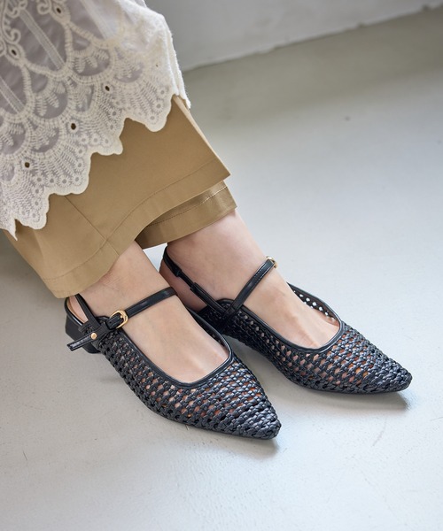 ROPE' PICNIC(ロペピクニック)の「メッシュミュールパンプス(パンプス・レディース・ブラック/ブラウン・S/M/L)」の14枚目の写真