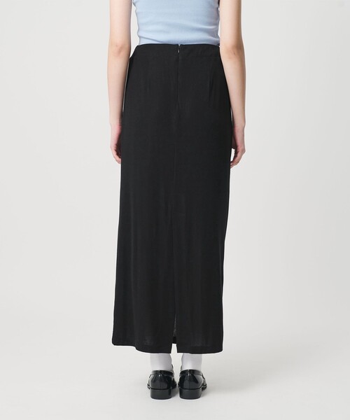 ER(イーアール)の「<ER>ジャージー ロングスカート(スカート・レディース・ダークブラウン/ブラック・S/M)」の11枚目の写真