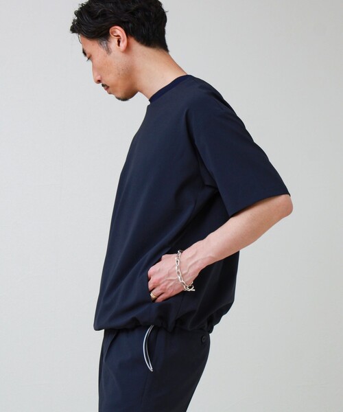 GLOSTER（グロスター）の「【COOLMAX/セットアップ着用可能】ポリトロプルオーバーTシャツ（Tシャツ/カットソー・メンズ・ブラック/グレー/ベージュ/ネイビー・L/M/S）」の10枚目の写真