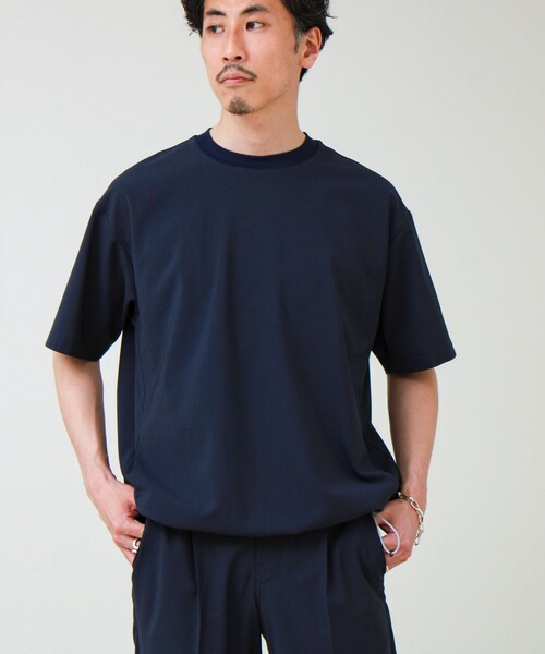 GLOSTER（グロスター）の「【COOLMAX/セットアップ着用可能】ポリトロプルオーバーTシャツ（Tシャツ/カットソー・メンズ・ブラック/グレー/ベージュ/ネイビー・L/M/S）」の13枚目の写真