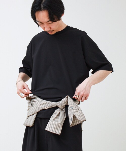 GLOSTER（グロスター）の「【COOLMAX/セットアップ着用可能】ポリトロプルオーバーTシャツ（Tシャツ/カットソー・メンズ・ブラック/グレー/ベージュ/ネイビー・L/M/S）」の22枚目の写真