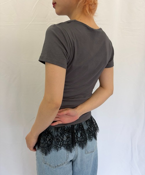 Alite cloth（アリーテクロス）の「レースキャミ（キャミソール・レディース・ホワイト/ブラック/アイボリー・FREE）」の10枚目の写真