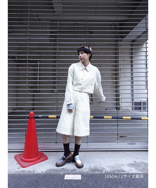 TAJEN:T(タジェント)の「【TAJEN:T】COTTON EYELET EMBROIDERY 2WAY PANTS/コットンアイレットエンブロイダリー2WAYパンツ(その他パンツ・レディース・ブラック/アイボリー・1/2)」の8枚目の写真