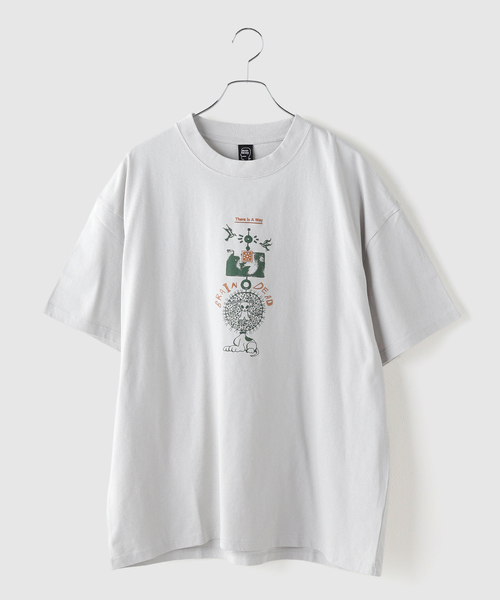 BRAIN DEAD(ブレインデット)の「BRAIN DEAD / ブレインデッド THERE IS A WAY T-SHIRT(Tシャツ/カットソー・メンズ・グレー・MEDIUM/LARGE)」の1枚目の写真