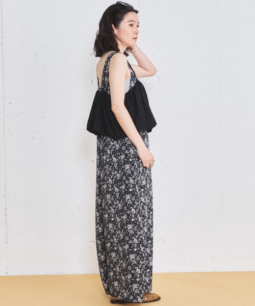 MIRROR STOKE(ミラーストーク)の「【ZOZO限定】BALLOON BUSTIER ROMPERS/バルーンビスチェロンパース(サロペット/オーバーオール・レディース・グレイッシュベージュ/ブラック・MEDIUM)」の20枚目の写真