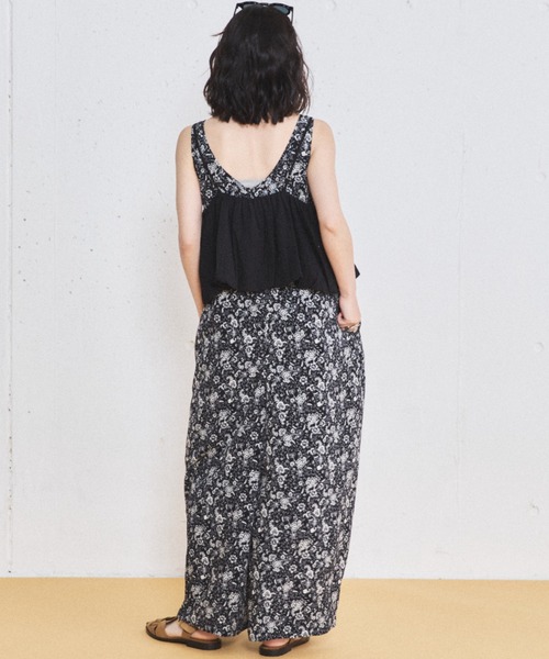 MIRROR STOKE(ミラーストーク)の「【ZOZO限定】BALLOON BUSTIER ROMPERS/バルーンビスチェロンパース(サロペット/オーバーオール・レディース・グレイッシュベージュ/ブラック・MEDIUM)」の21枚目の写真