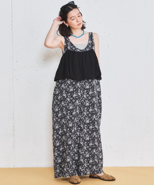 MIRROR STOKE(ミラーストーク)の「【ZOZO限定】BALLOON BUSTIER ROMPERS/バルーンビスチェロンパース(サロペット/オーバーオール・レディース・グレイッシュベージュ/ブラック・MEDIUM)」の18枚目の写真