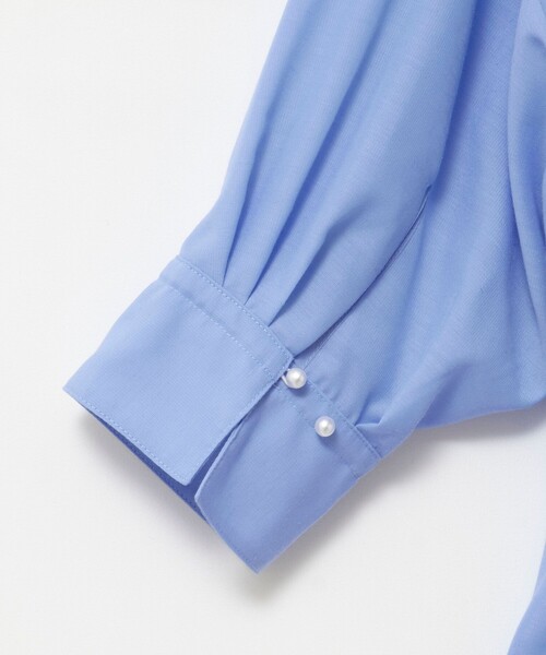 NOLLEY’S(ノーリーズ)の「《接触冷感》【BECシリーズ】ウォッシャブルシアースキッパータック半袖ブラウス(シャツ/ブラウス・レディース・チャコールグレー/ベージュ/サックスブルー・38)」の21枚目の写真
