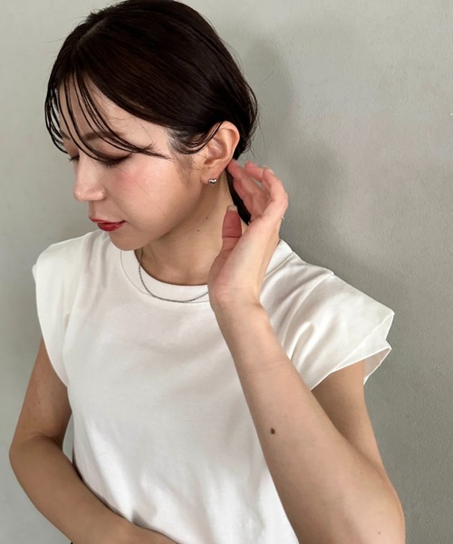 MYMOOD.（マイムード）の「【金属アレルギー対応】ハートワンポイントミニピアス 両耳 サージカルステンレス（ピアス（両耳用）・レディース・シルバー/ゴールド・FREE）」の6枚目の写真