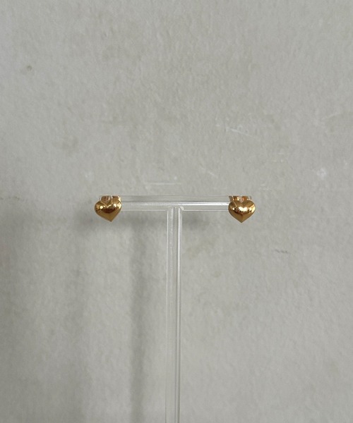 MYMOOD.（マイムード）の「【金属アレルギー対応】ハートワンポイントミニピアス 両耳 サージカルステンレス（ピアス（両耳用）・レディース・シルバー/ゴールド・FREE）」の10枚目の写真