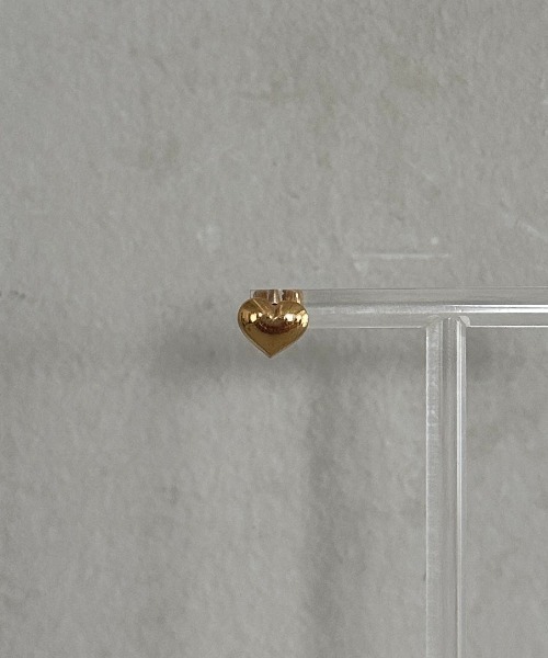 MYMOOD.（マイムード）の「【金属アレルギー対応】ハートワンポイントミニピアス 両耳 サージカルステンレス（ピアス（両耳用）・レディース・シルバー/ゴールド・FREE）」の11枚目の写真
