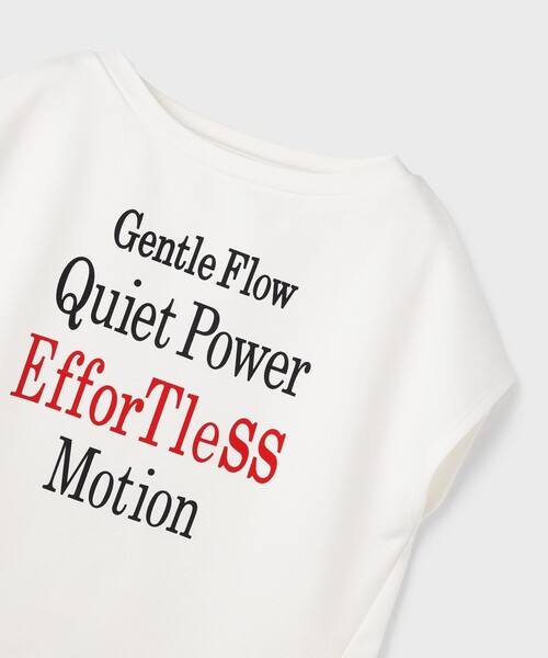 Diagram(ダイアグラム)の「ルーズロゴTシャツ(Tシャツ/カットソー・レディース・チャコールグレー/ホワイト・36)」の16枚目の写真