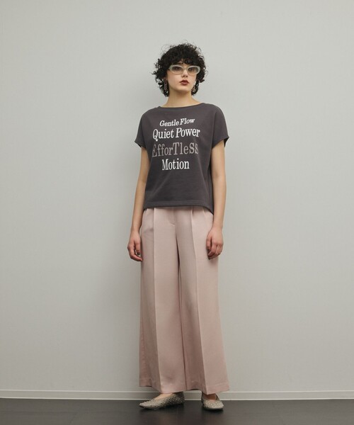 Diagram(ダイアグラム)の「ルーズロゴTシャツ(Tシャツ/カットソー・レディース・チャコールグレー/ホワイト・36)」の21枚目の写真