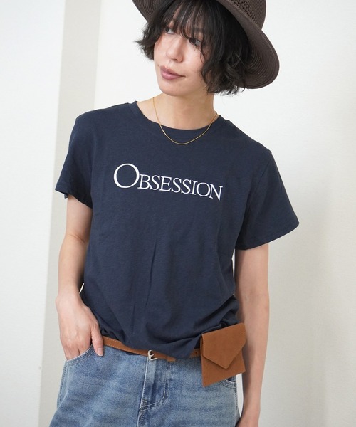 gossara(ゴサラ)の「【ラフに着映える】ロゴプリントT(Tシャツ/カットソー・レディース・ネイビー/グレー・FREE)」の11枚目の写真