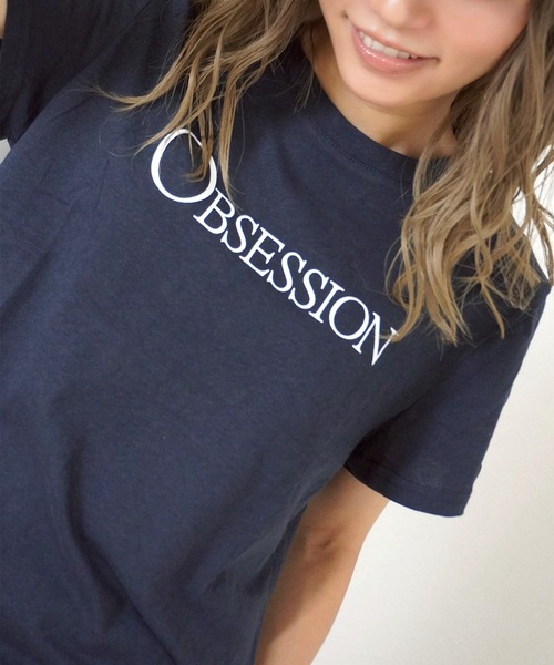 gossara(ゴサラ)の「【ラフに着映える】ロゴプリントT(Tシャツ/カットソー・レディース・ネイビー/グレー・FREE)」の13枚目の写真