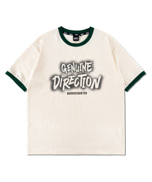 BUNKERBUSTER（バンカーバスター）の「タイポグラフィックリンガー半袖Tシャツ MQ2TU258_GREEN（Tシャツ/カットソー）」