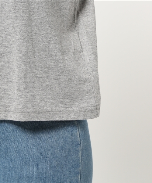 OUTLET（アウトレット）の「【Discoat】20/-CR袖タックロゴT（Tシャツ/カットソー・レディース・杢グレー・LARGE/MEDIUM）」の7枚目の写真