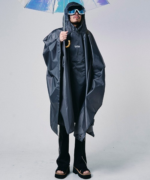 EFFECTEN(エフェクテン)の「mj11633-Utility rain poncho 3WAYレインポンチョ(efdig-23)(ポンチョ・メンズ・グレー/グレー系その他・FREE)」の14枚目の写真