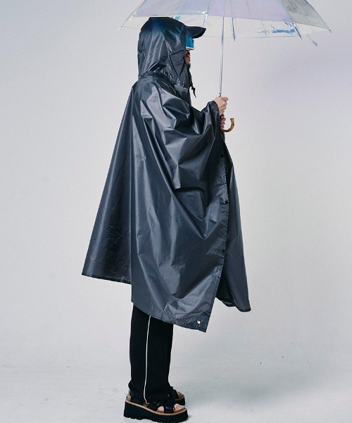 EFFECTEN(エフェクテン)の「mj11633-Utility rain poncho 3WAYレインポンチョ(efdig-23)(ポンチョ・メンズ・グレー/グレー系その他・FREE)」の12枚目の写真