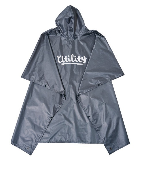EFFECTEN(エフェクテン)の「mj11633-Utility rain poncho 3WAYレインポンチョ(efdig-23)(ポンチョ・メンズ・グレー/グレー系その他・FREE)」の4枚目の写真
