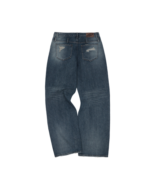 MEA（メア）の「POCKET BELT DAMAGED DENIM PANTS [INDIGO]（デニムパンツ・メンズ・その他・2/3）」の4枚目の写真