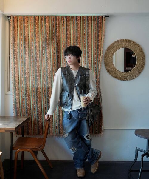 MEA（メア）の「POCKET BELT DAMAGED DENIM PANTS [INDIGO]（デニムパンツ・メンズ・その他・2/3）」の8枚目の写真