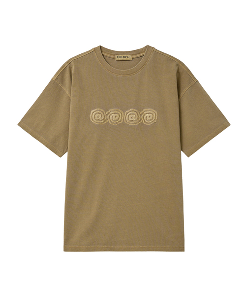 INTEMPOMOOD(インテンポムード)の「スクロールメイズTシャツ : 3カラー(Tシャツ/カットソー・メンズ・グレー/ネイビー/タン・MEDIUM/LARGE)」の2枚目の写真