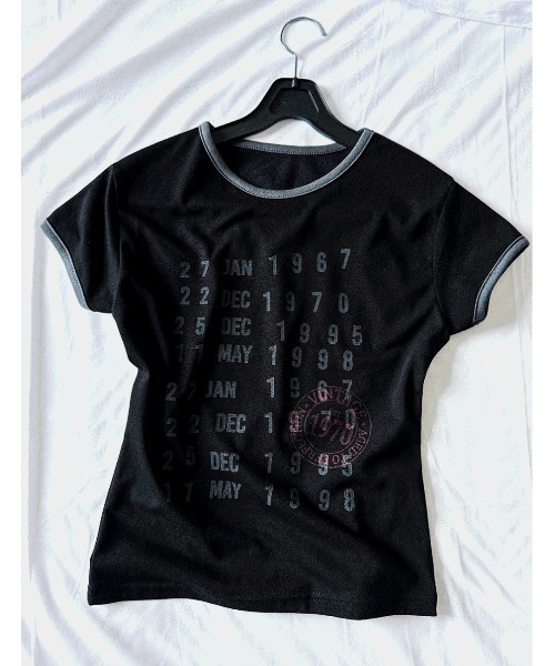 Hatsukoshi(ハツコシ)の「リンガーアーカイブスリムT(Tシャツ/カットソー・レディース・ブラック/ホワイト・MEDIUM/SMALL)」の5枚目の写真