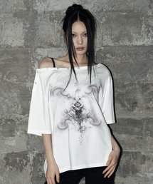 キッチローズスナップTシャツホワイト