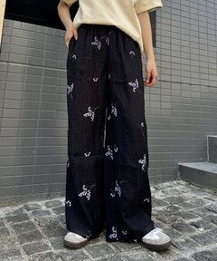 TODAYFUL/トゥデイフル] パッチワーク 刺繍ワイドパンツ（その他パンツ