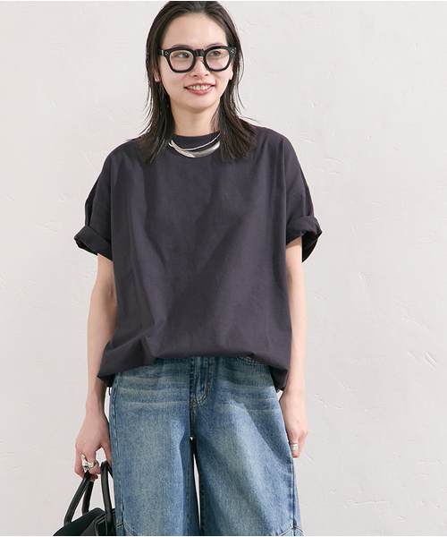 JOURNAL STANDARD(ジャーナルスタンダード)の「《WEB限定追加3》シャーリングTシャツ(Tシャツ/カットソー・レディース・ブラック系その他/ホワイト・FREE)」の7枚目の写真