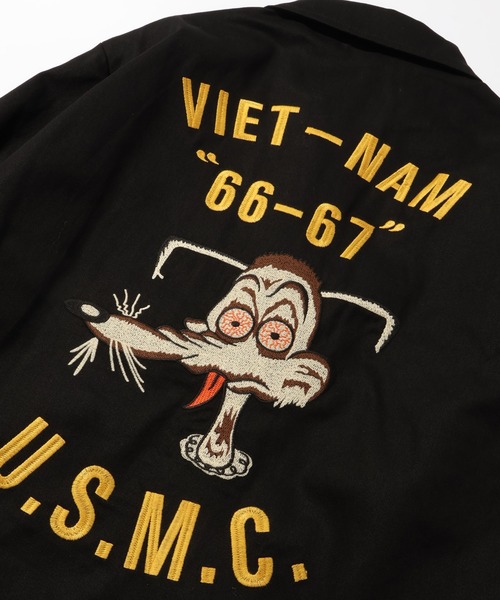 CORPUS TOKYO(コーパス トーキョー)の「【HOUSTON/ヒューストン】VIETNAM JACKET/ベトナムジャケット(USMC)(ミリタリージャケット・メンズ・オフホワイト/ブラウン/ブラック・M/L/XL)」の17枚目の写真