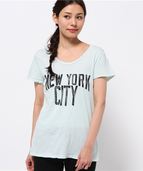 JUNK FOOD(ジャンクフード)の「NEW YORK CITY ニューヨークシティ Tシャツ(Tシャツ/カットソー・レディース・ミント・X-LARGE)」の1枚目の写真