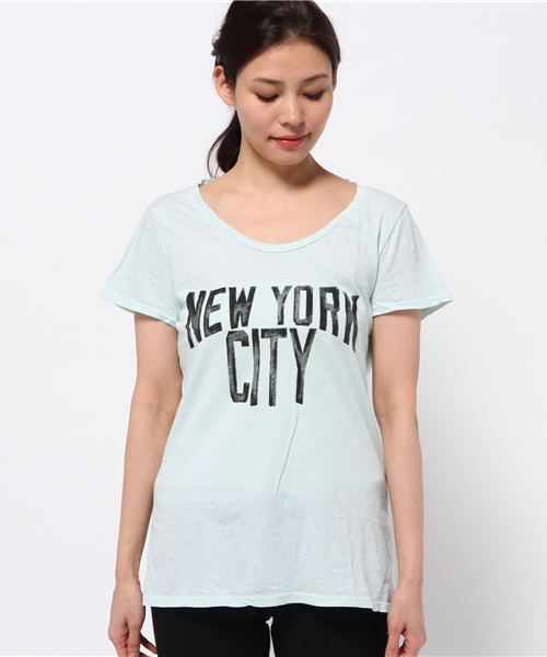 JUNK FOOD(ジャンクフード)の「NEW YORK CITY ニューヨークシティ Tシャツ(Tシャツ/カットソー・レディース・ミント・X-LARGE)」の2枚目の写真