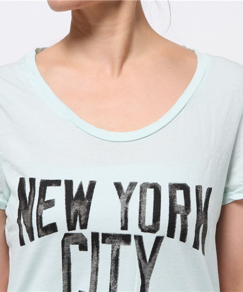 JUNK FOOD(ジャンクフード)の「NEW YORK CITY ニューヨークシティ Tシャツ(Tシャツ/カットソー・レディース・ミント・X-LARGE)」の5枚目の写真