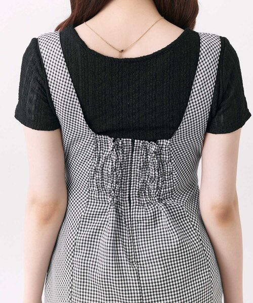 Belle Charme(ベルシャルム)の「【Belle Charme】Side Button Mini Jumper Skirt(スカート・レディース・チェック/ブラウン/ブラック・FREE)」の18枚目の写真
