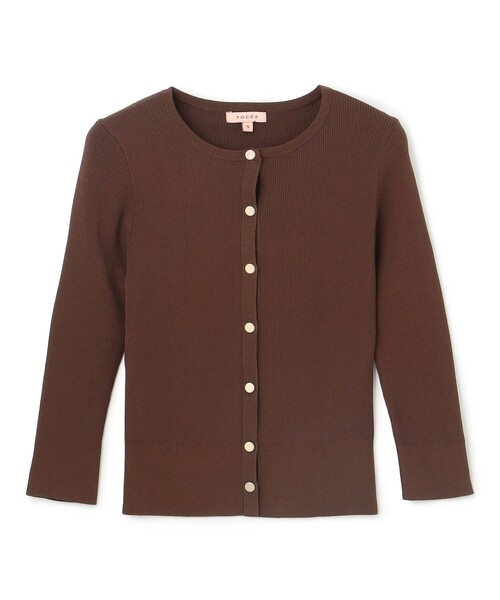 TOCCA(トッカ)の「AUTUMN TIME カーディガン(カーディガン/ボレロ・レディース・ブラウン系/ワイン系/ネイビー系・MEDIUM/SMALL)」の9枚目の写真