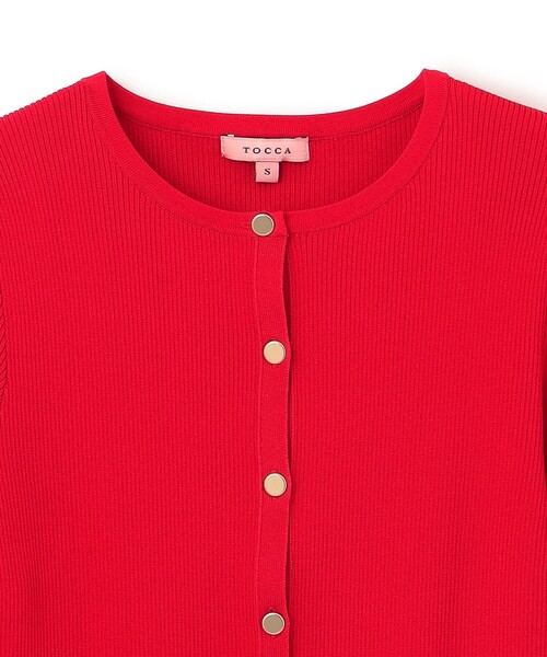 TOCCA(トッカ)の「AUTUMN TIME カーディガン(カーディガン/ボレロ・レディース・ブラウン系/ワイン系/ネイビー系・MEDIUM/SMALL)」の5枚目の写真