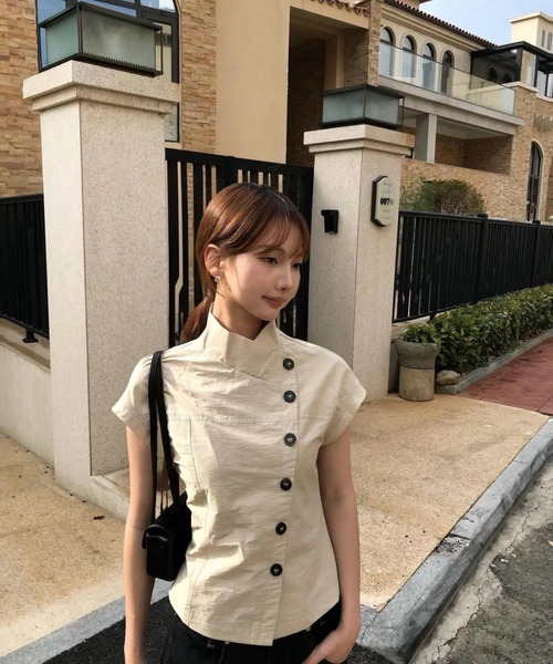 UP START(アップスタート)の「【LAMPOON】サイドボタントップス(その他トップス・レディース・ベージュ・SMALL/MEDIUM)」の9枚目の写真