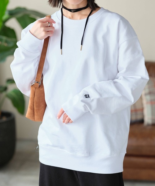 NEWTRAL（ニュートラル）の「【NEWTRAL/ニュートラル】11.2oz Standard Emblem CN Sweat / 11.2オンス スタンダード ワンポイントエンブレム クルーネックスウェット（スウェット・メンズ・ネイビー/ホワイト/ブラック/ヘザーグレー/アッシュグレー/ダークグリーン・M/L/S/XL）」の10枚目の写真