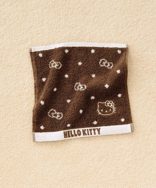 LOWRYS FARM(ローリーズファーム)の「【HELLO KITTY】DOTminiタオル 669873 /GOODS(ハンカチ/ハンドタオル・レディース・ブラック/ブラウン/レッド・FREE)」の1枚目の写真