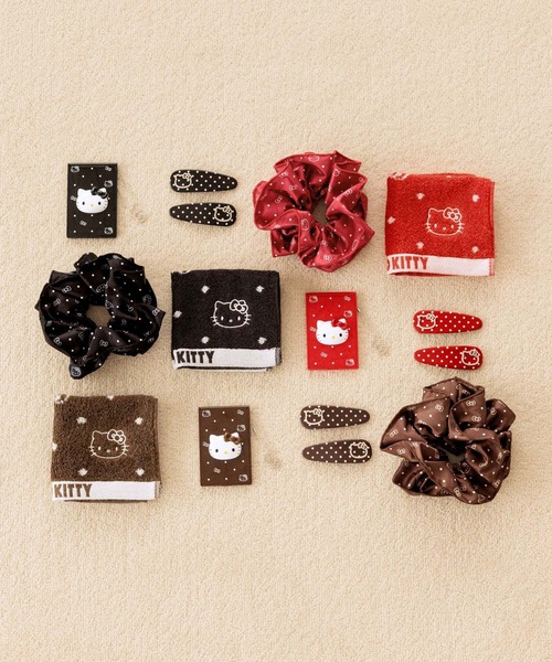 LOWRYS FARM(ローリーズファーム)の「【HELLO KITTY】DOTminiタオル 669873 /GOODS(ハンカチ/ハンドタオル・レディース・ブラック/ブラウン/レッド・FREE)」の5枚目の写真