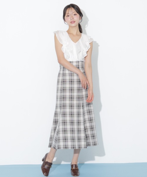 JILL by JILL STUART（ジルバイジルスチュアート）の「バックリボンマーメイドスカート（スカート・レディース・ネイビー/ブラウン系その他/グレー・FREE）」の11枚目の写真