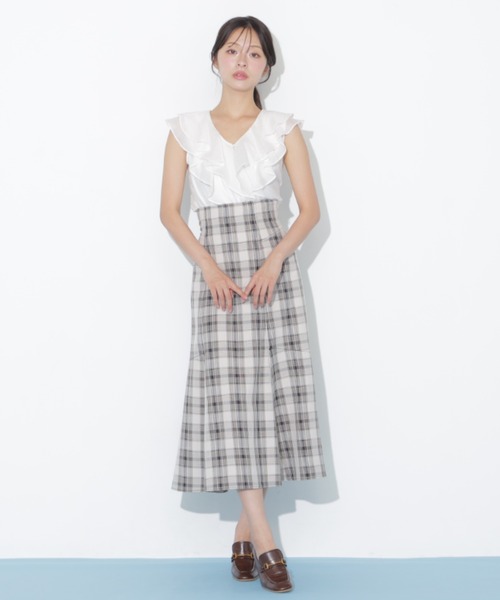 JILL by JILL STUART（ジルバイジルスチュアート）の「バックリボンマーメイドスカート（スカート・レディース・ネイビー/ブラウン系その他/グレー・FREE）」の10枚目の写真