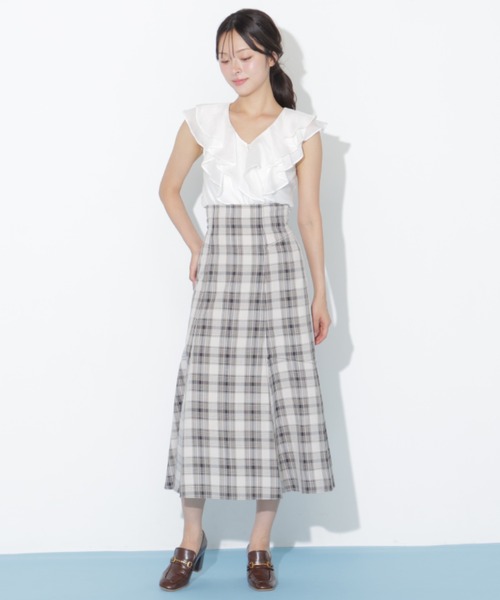 JILL by JILL STUART（ジルバイジルスチュアート）の「バックリボンマーメイドスカート（スカート・レディース・ネイビー/ブラウン系その他/グレー・FREE）」の13枚目の写真
