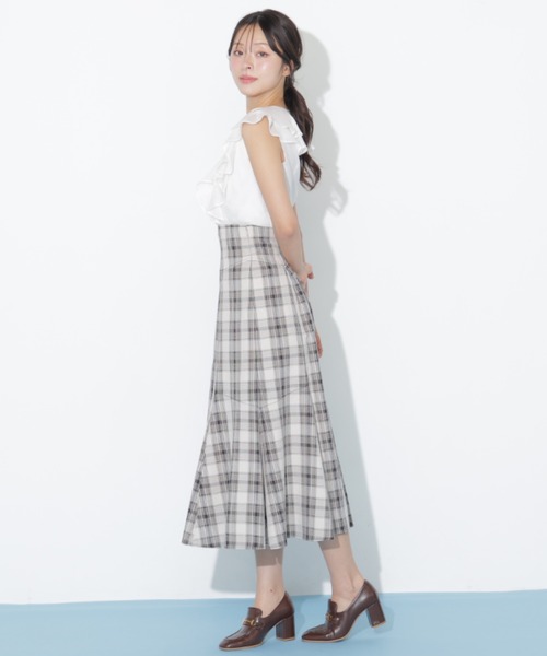 JILL by JILL STUART（ジルバイジルスチュアート）の「バックリボンマーメイドスカート（スカート・レディース・ネイビー/ブラウン系その他/グレー・FREE）」の14枚目の写真